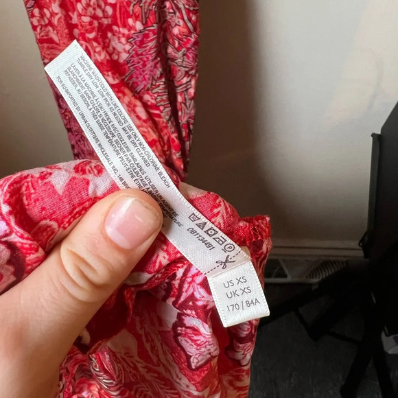 Free People Red Floral Maxi Dress, size XS - Picture 5 of 5